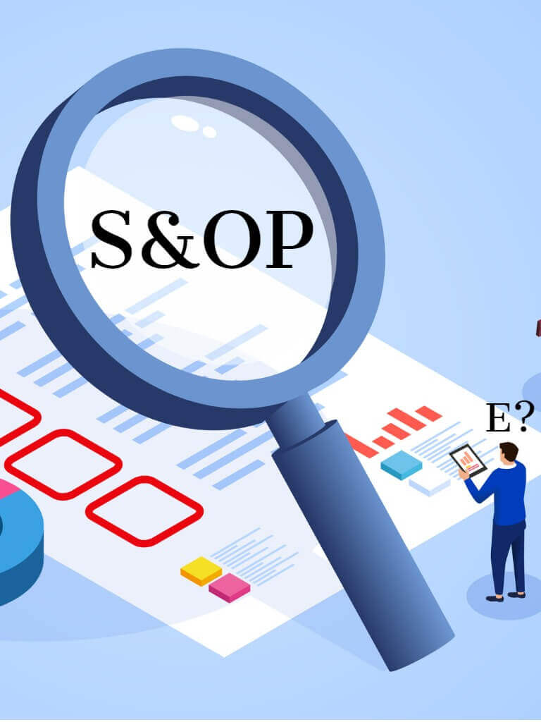 Where is E in S&OP Connect S&OP process with S&OE