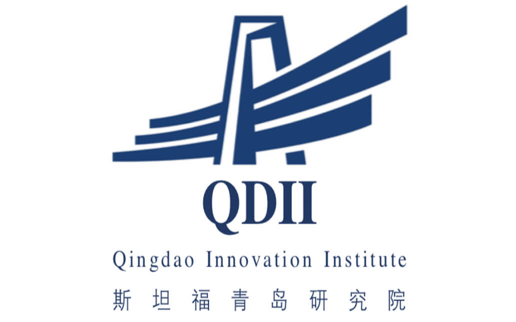 Quindao InnovationInstituteの青いロゴ