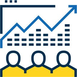 intelligent-constrains Illustration of 3 people with an upwards arrow