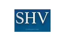 超高壓 藍色和白色的 SHV 文字標誌
