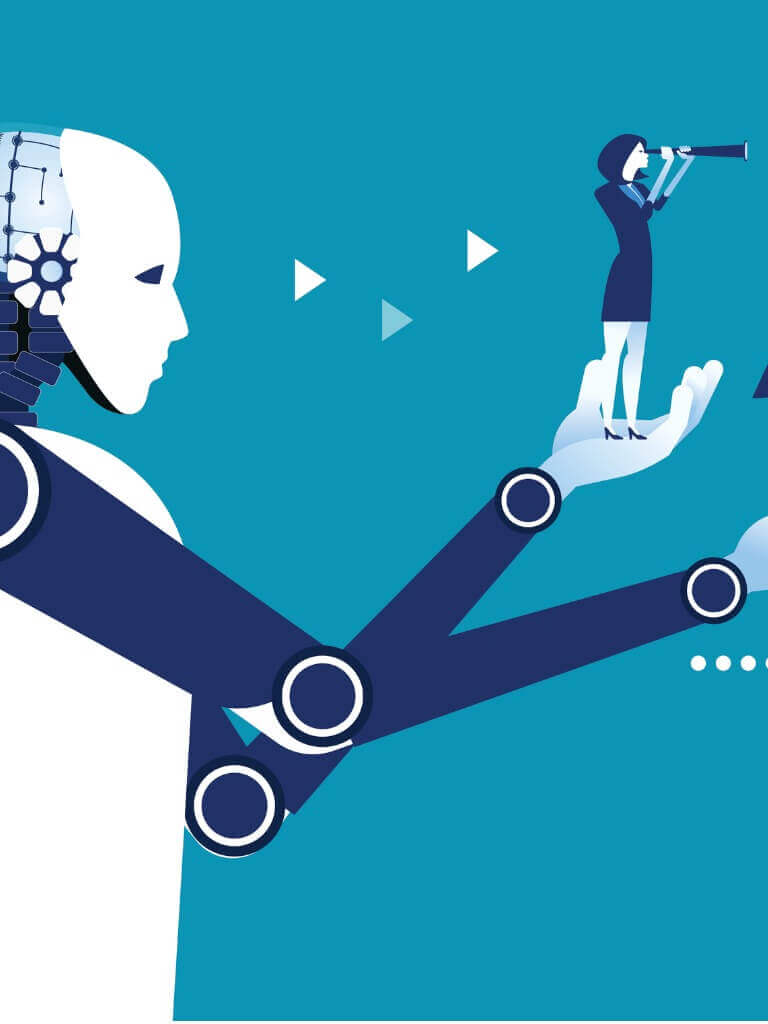 robot-holding-a-business-people-concept-business-vector-illustration-vector-id827587830-1 forecasting with ML algorithms