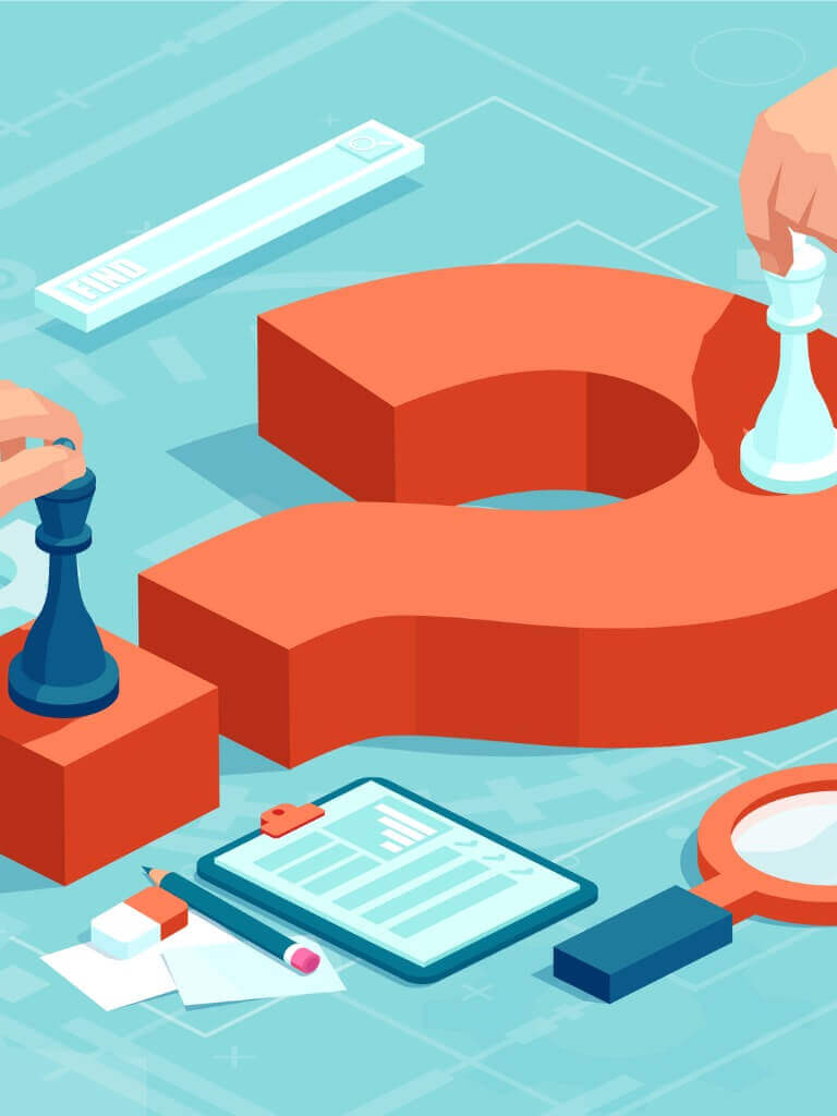 vector-concept-of-businessmen-moving-chess-pieces-on-red-question-vector-id1094009722-1 supply chain digital twin