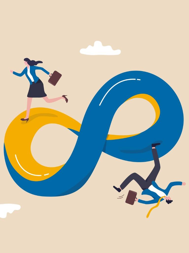 business-cycle-infinity-routine-job-or-career-path-competition-to-or-vector-id1349963701-1